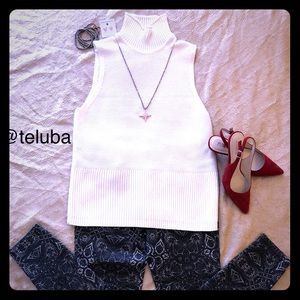 Cream turtleneck sweater